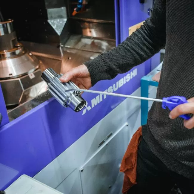 Custom spline shaft from True Gear & Spline Ltd. in Cambridge, Ontario.