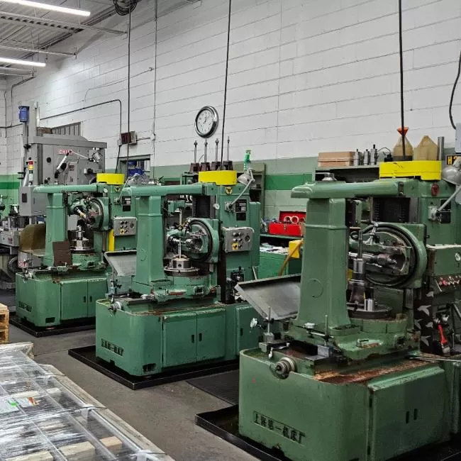 Gear cutting from True Gear & Spline Ltd. in Cambridge, Ontario.