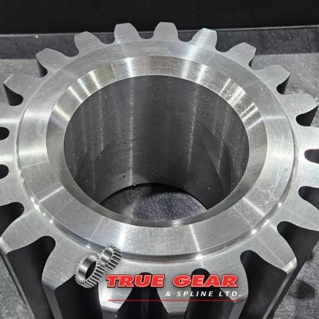 Precise ground gears from True Gear & Spline Ltd. in Cambridge, Ontario.